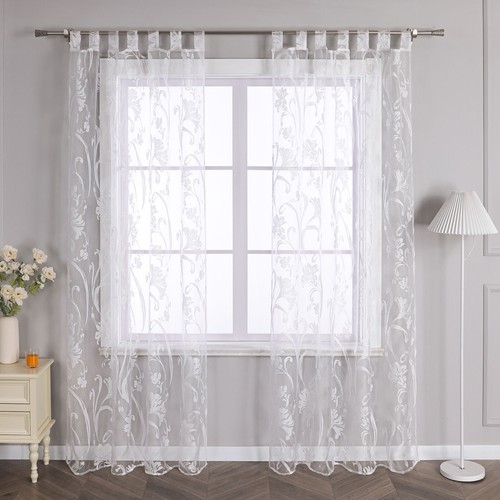 Transparent gardinen blume - gardinen,