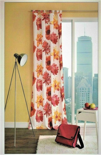Schlaufenschal blume gardine - ,