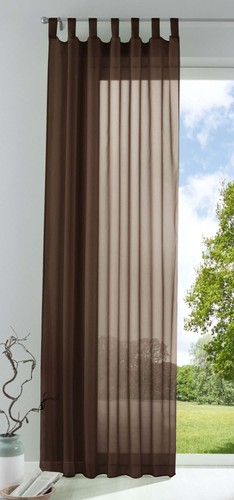 Schlaufenschal gardine uni - schlaufenschal,