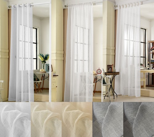 Gardine transparent leinen - gardine,